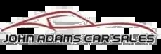 John Adams Car Sales logo with stylized car silhouette and business name