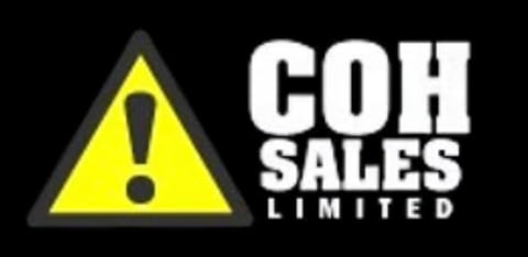 COH Sales Limited logo with yellow warning triangle and exclamation mark on black background